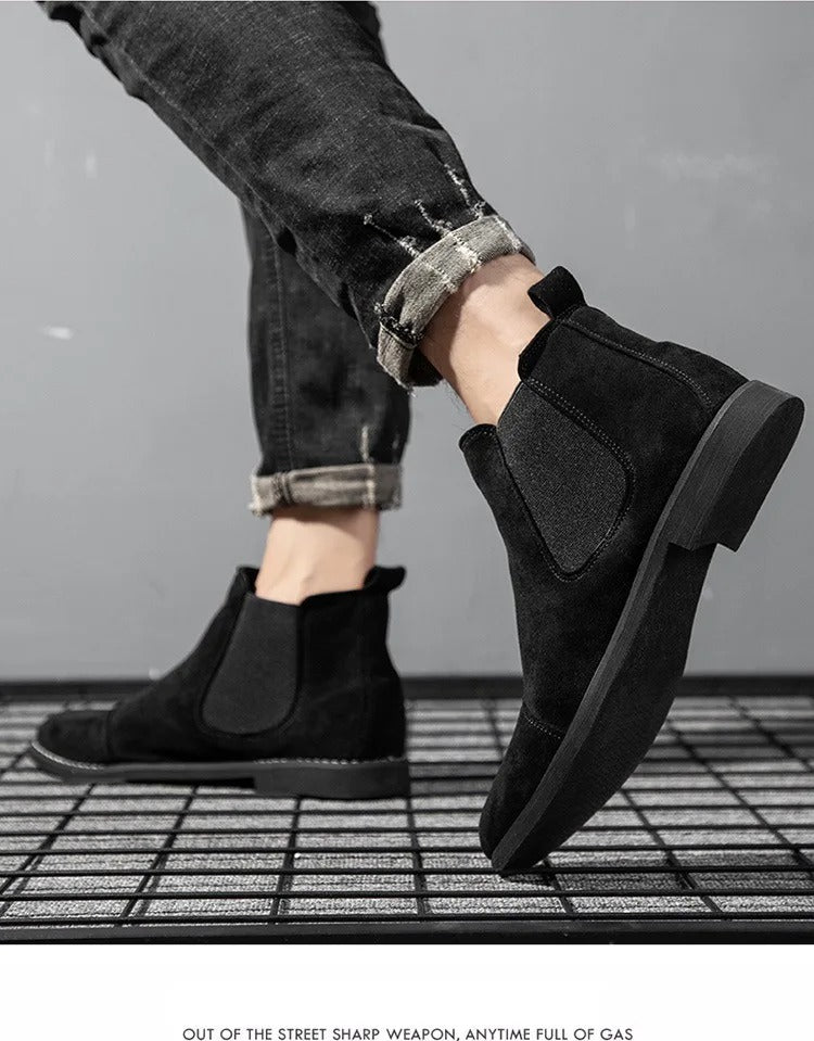 WALTER - Men's Vegan Suede Chelsea Boots