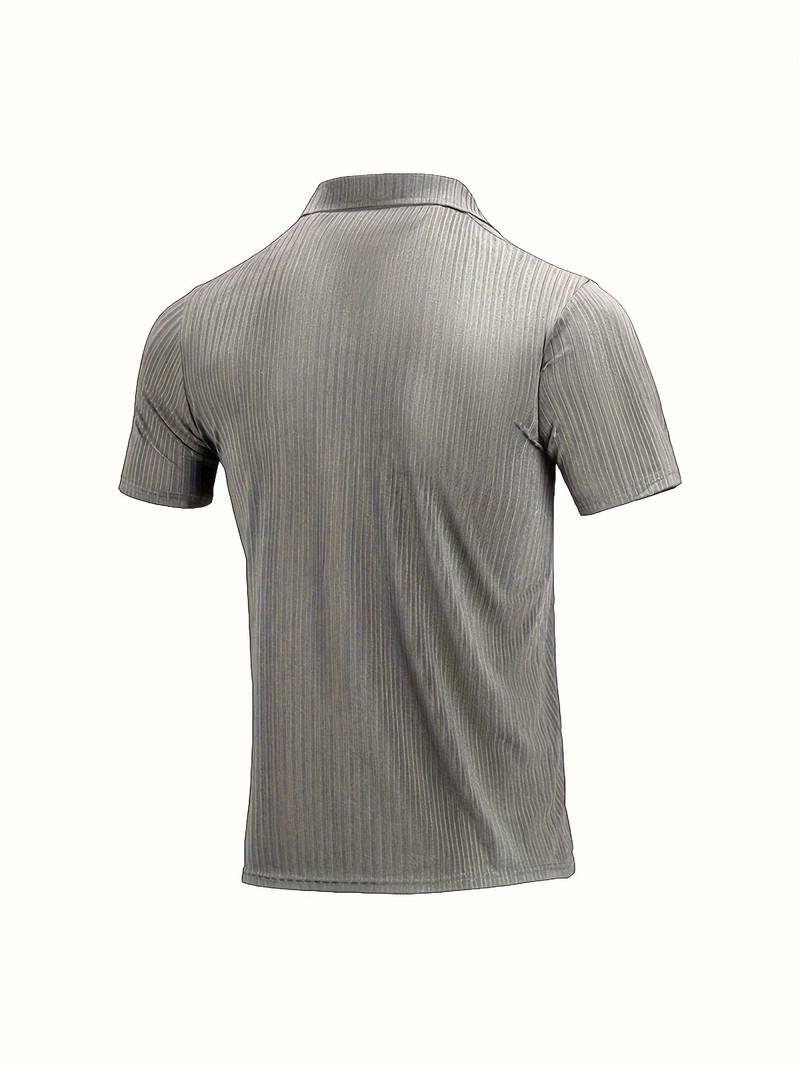 RIBBERY - Men's Ribbed Polo Shirt