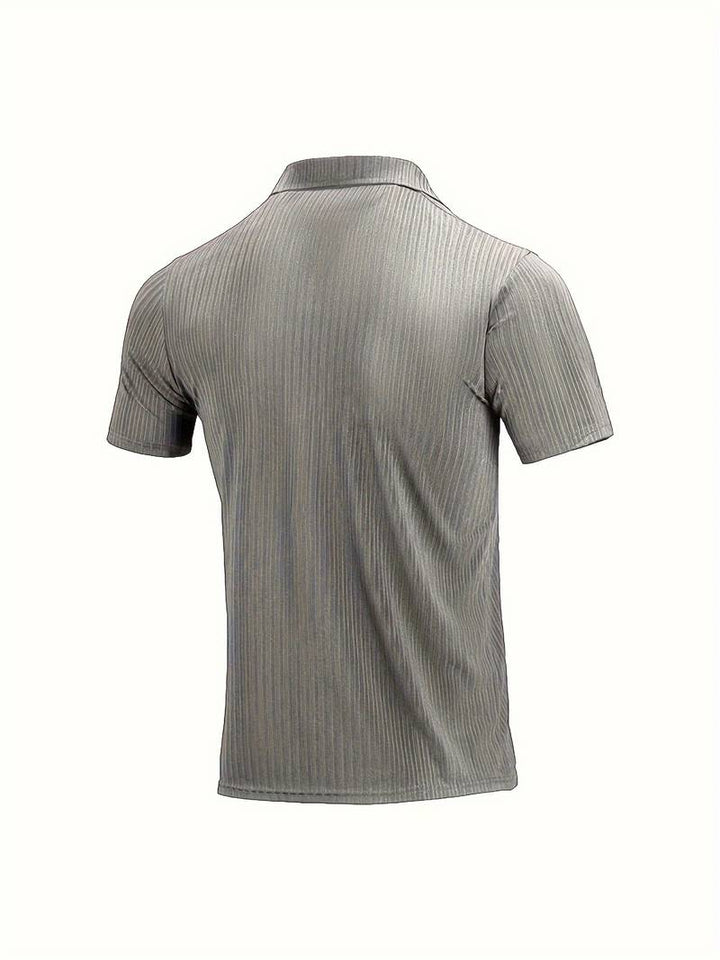 RIBBERY - Men's Ribbed Polo Shirt