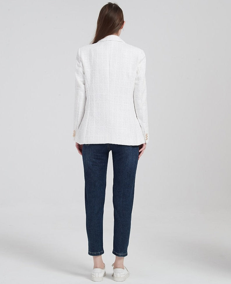 ISALA - Women's Structured Double-Breasted Blazer