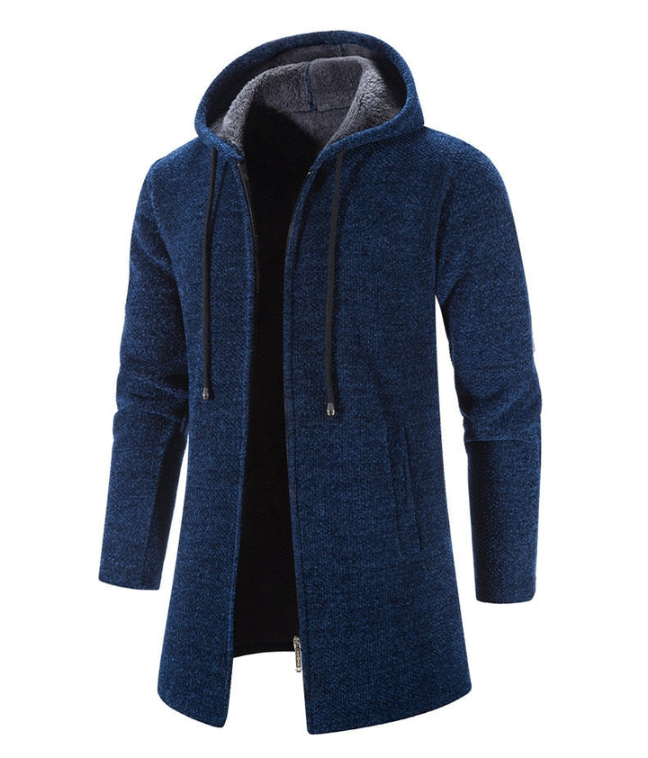 PERCIVAL - Men’s Longline Hooded Knit Cardigan