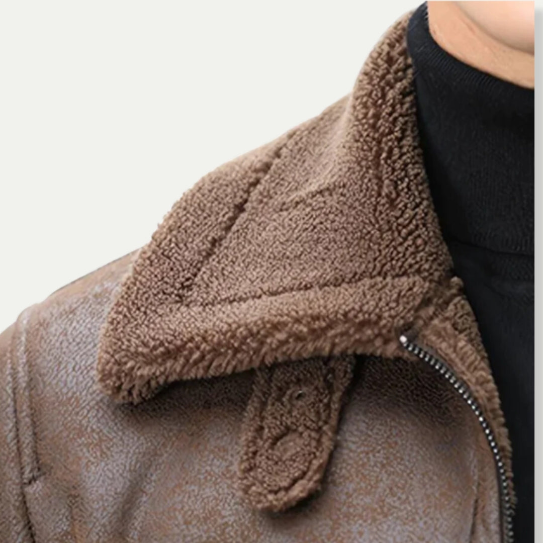 PEREGRINE - Men's Suede Look Biker Jacket