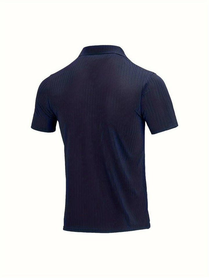 RIBBERY - Men's Ribbed Polo Shirt