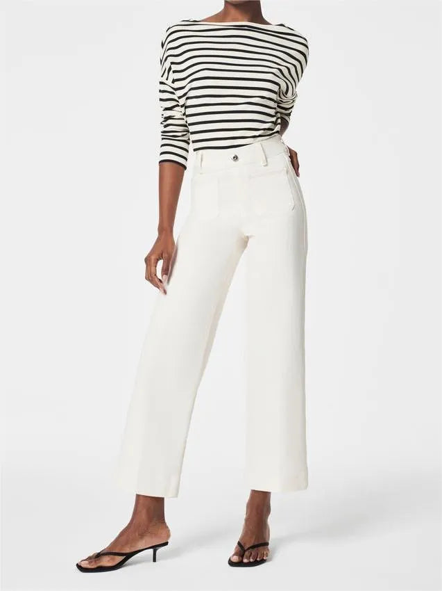 BILLIE – Stretch Denim Pull-On Wide-Leg Jeans