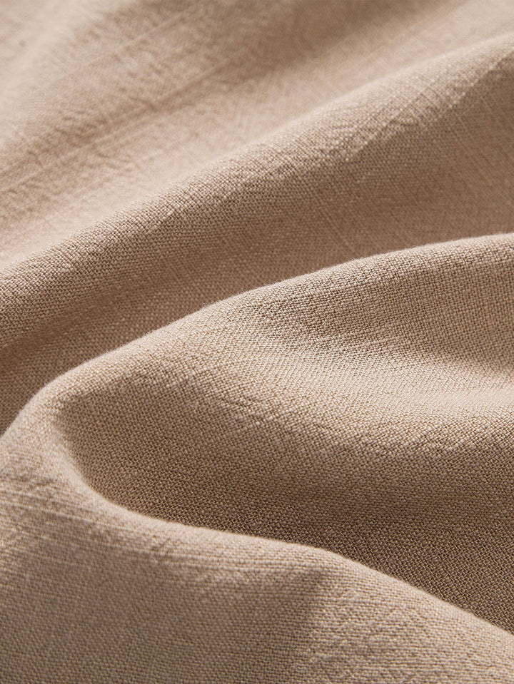 AYLEN – Linen Blend Stand Collar Shirt