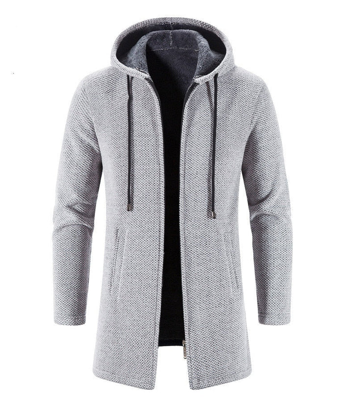 PERCIVAL - Men’s Longline Hooded Knit Cardigan