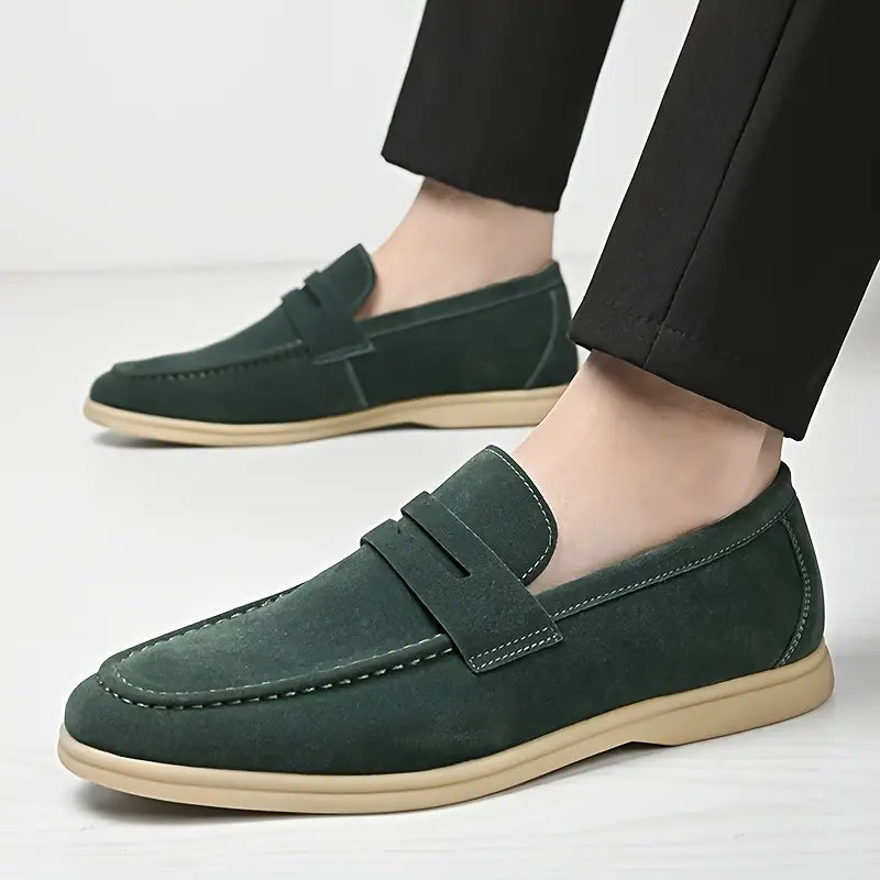 OSWALD - Men's Vegan Suede Strap Loafers