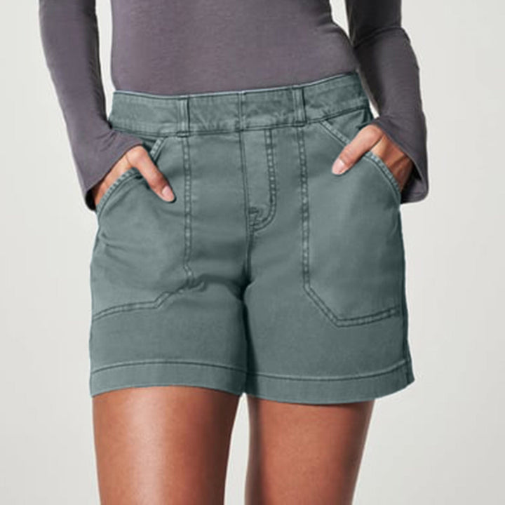 FREDA - Stretch Waist Denim Shorts