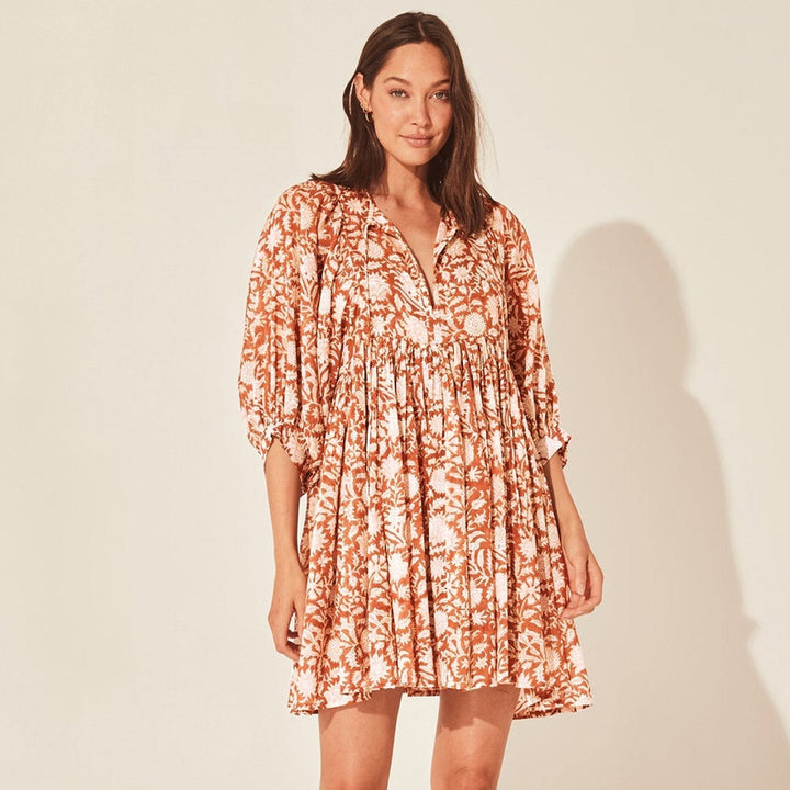 YUNE - Boho crochet-style mini dress