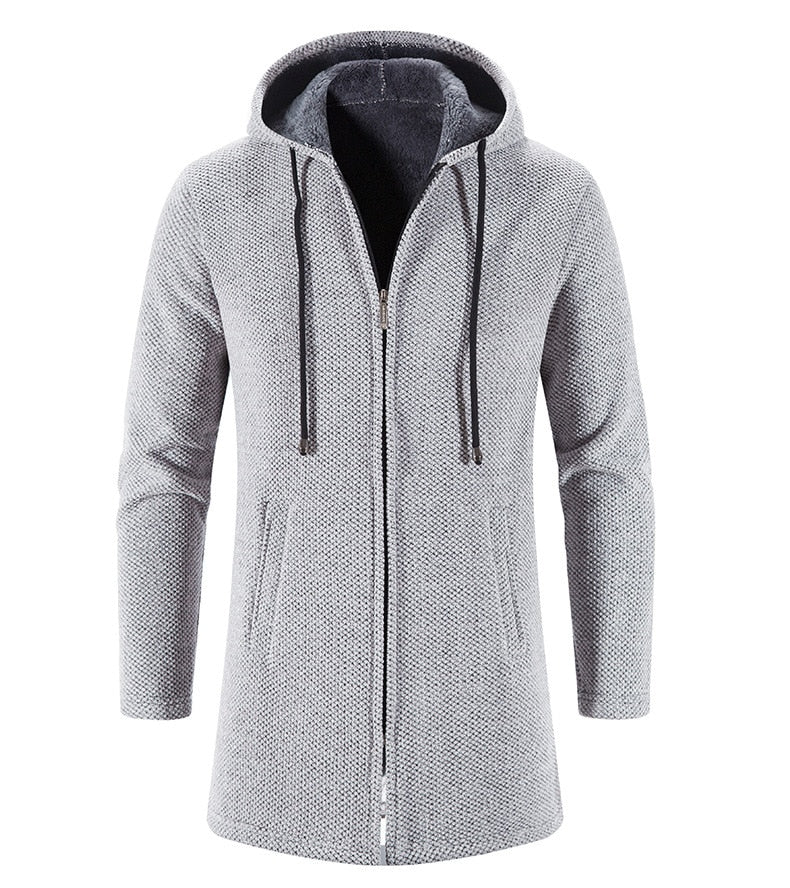 PERCIVAL - Men’s Longline Hooded Knit Cardigan