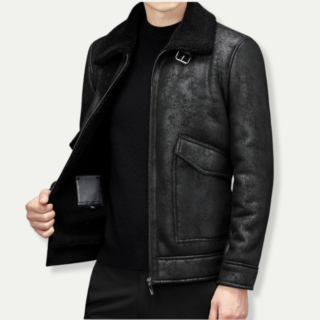 PEREGRINE - Men's Suede Look Biker Jacket