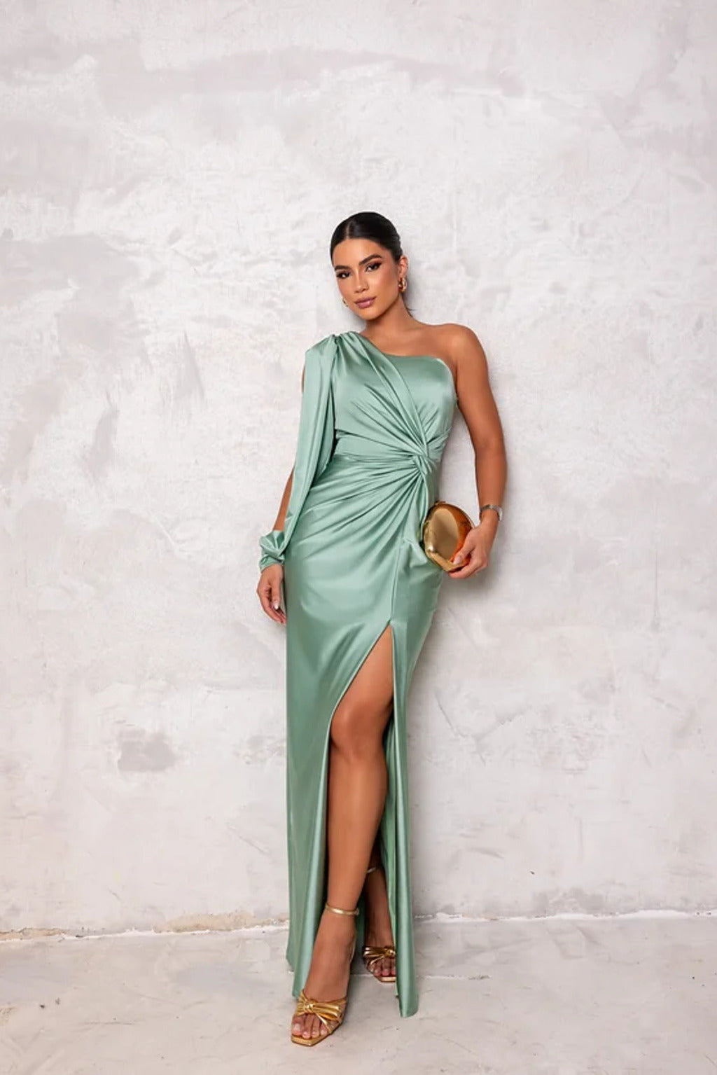 SIA – Elegant One-Shoulder Evening Dress