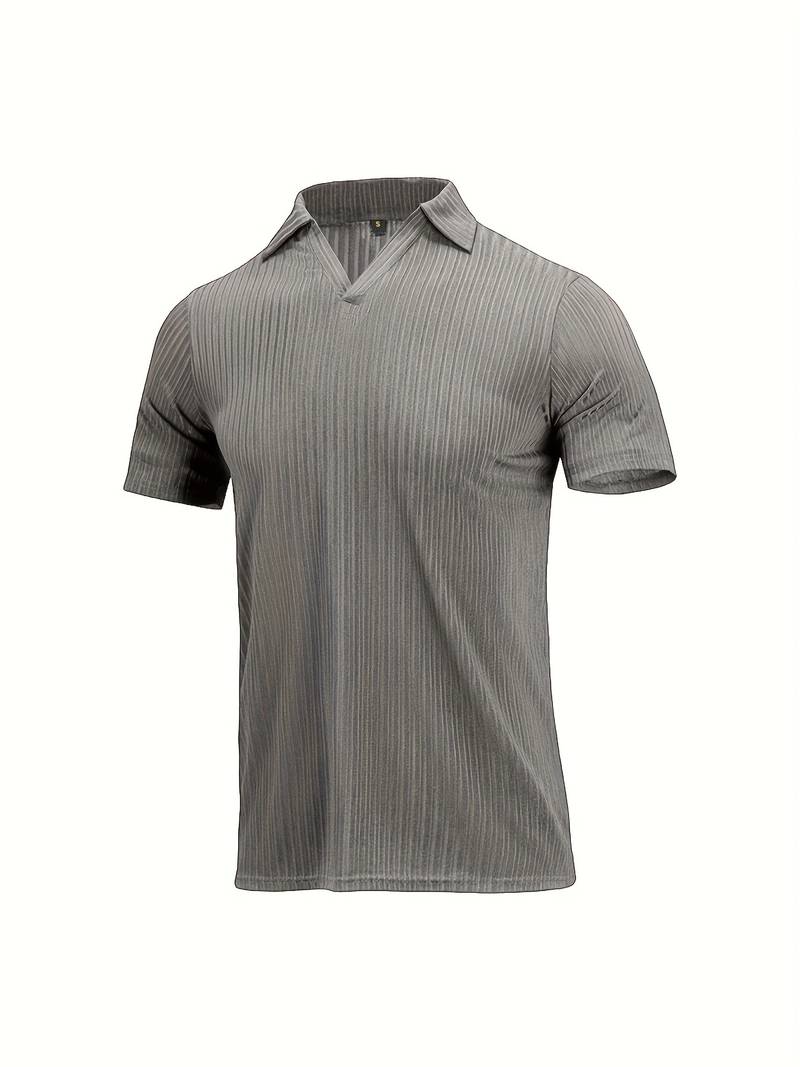 RIBBERY - Men's Ribbed Polo Shirt