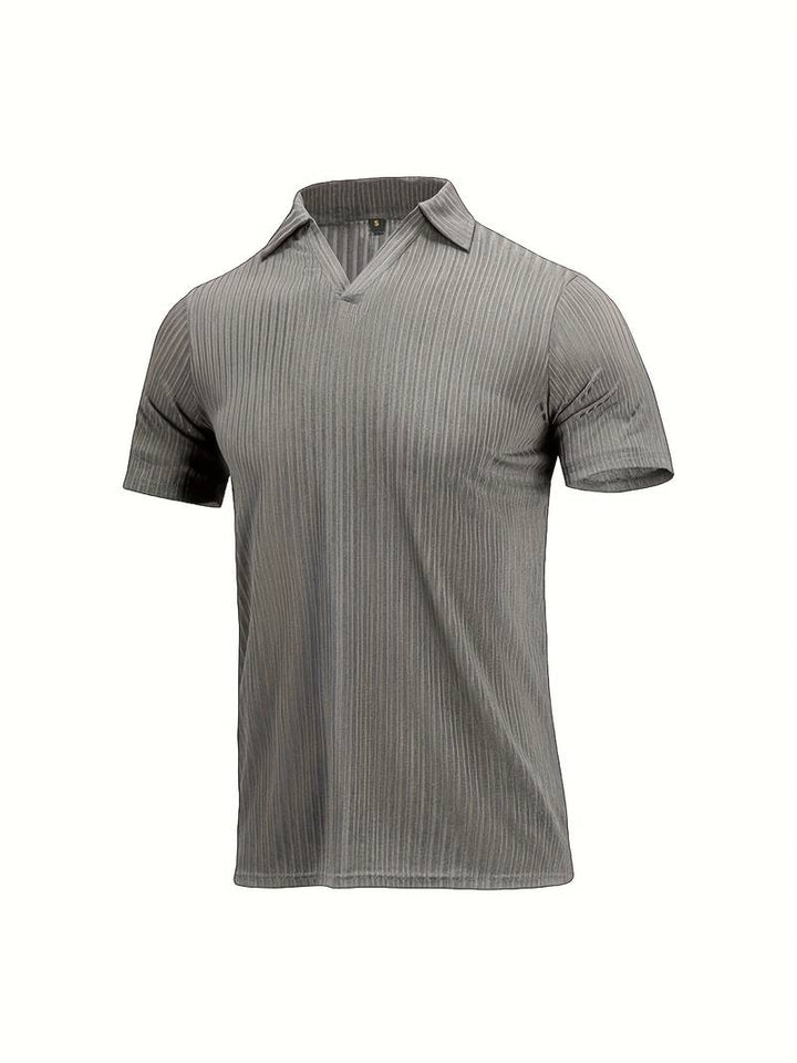 RIBBERY - Men's Ribbed Polo Shirt