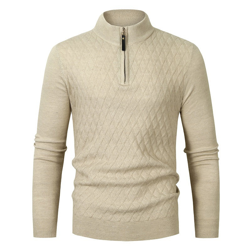 OSWIN - Men’s Half Zip Knit Sweater