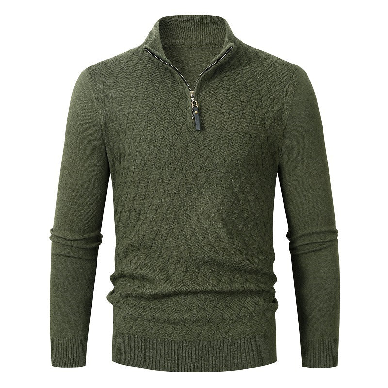 OSWIN - Men’s Half Zip Knit Sweater