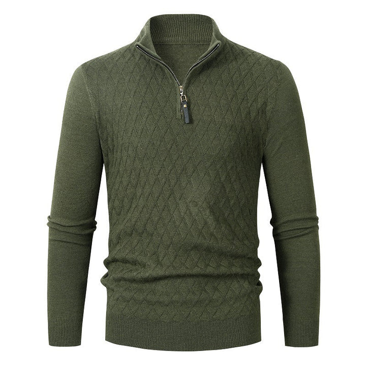 OSWIN - Men’s Half Zip Knit Sweater