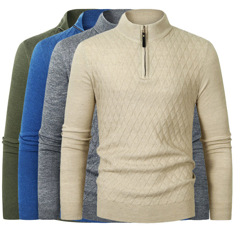 OSWIN - Men’s Half Zip Knit Sweater