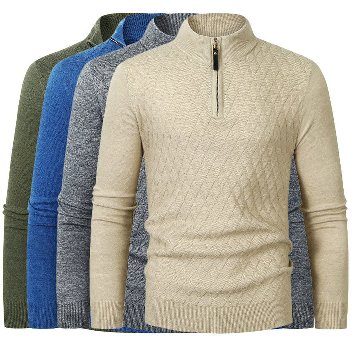 OSWIN - Men’s Half Zip Knit Sweater