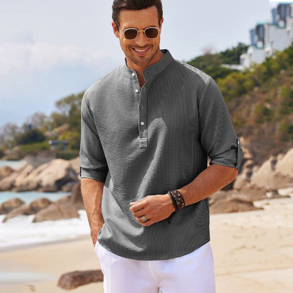 FRENKIE – Relaxed Fit Linen Blend Shirt