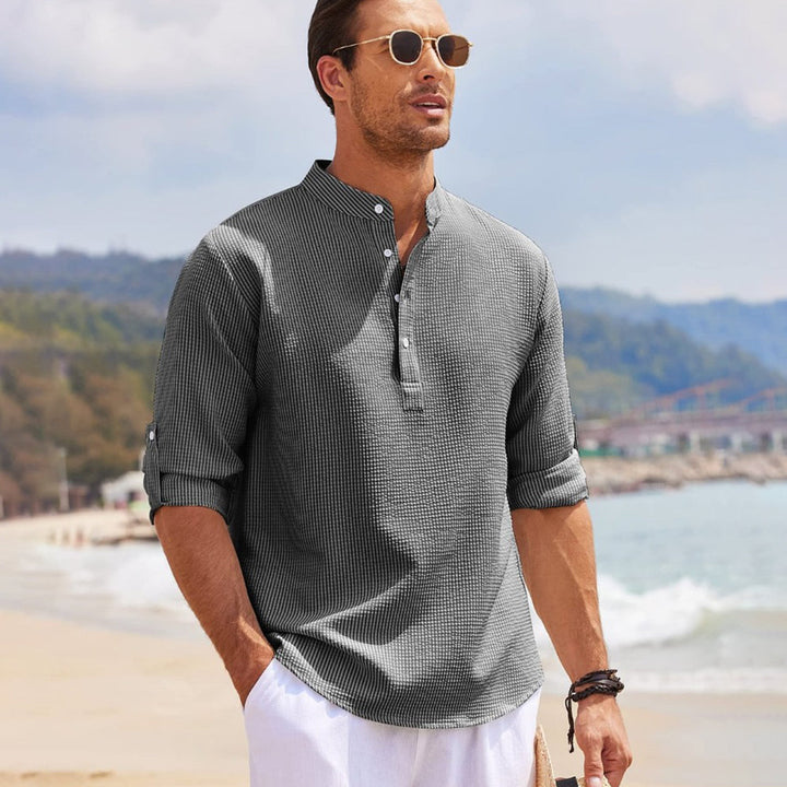 FRENKIE – Relaxed Fit Linen Blend Shirt