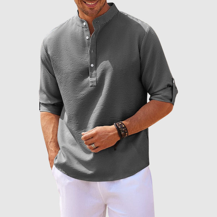 FRENKIE – Relaxed Fit Linen Blend Shirt