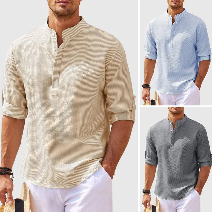 FRENKIE – Relaxed Fit Linen Blend Shirt