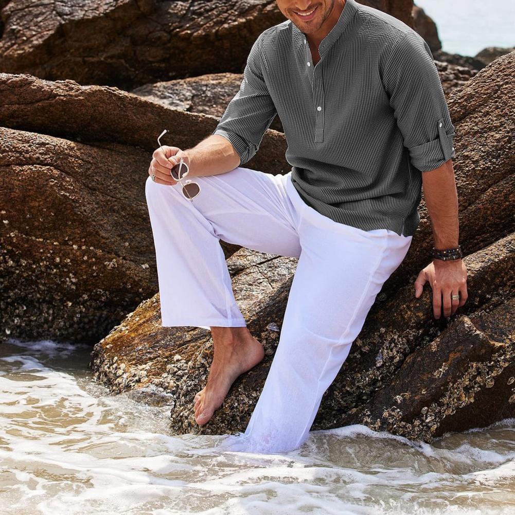 FRENKIE – Relaxed Fit Linen Blend Shirt