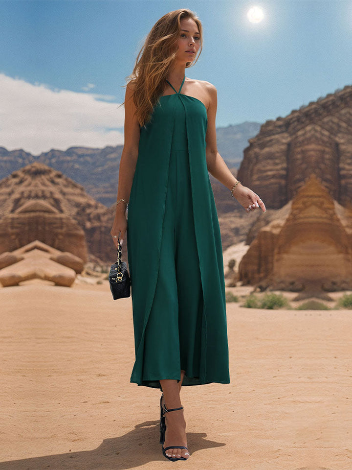 ELLIRA – Halter Neck Maxi Dress