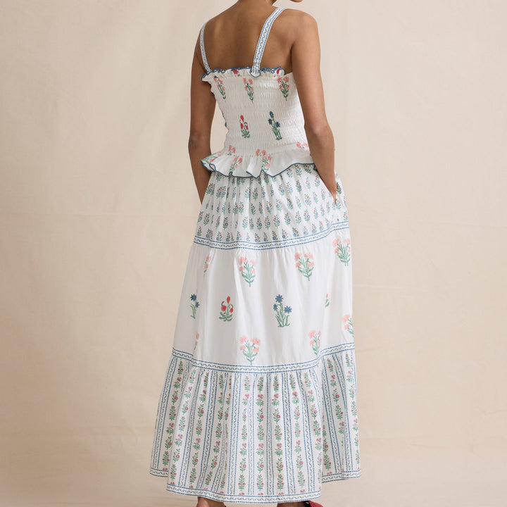 MAXIME – Floral Print Tiered Maxi Dress