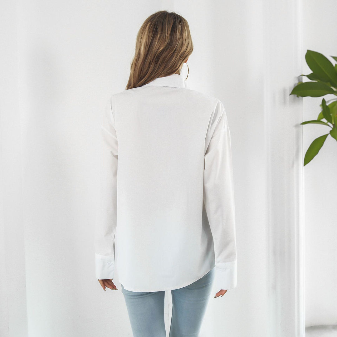 LYRAM – Classic White Button-Down Shirt