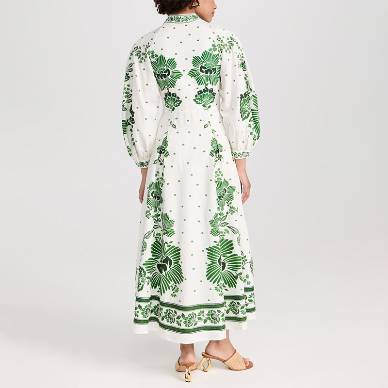 ELARA – Boho Maxi Dress with Floral Embroidery
