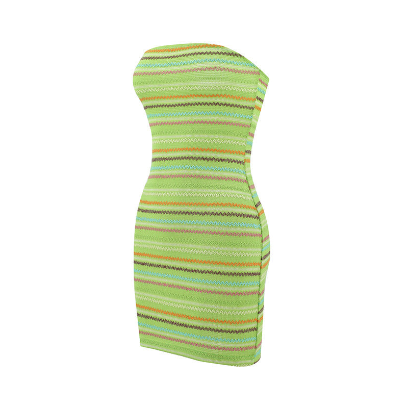 MENDAS – Strapless Knitted Dress