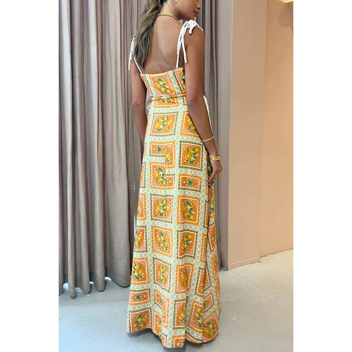 ZINNIA – Floral Print Maxi Dress