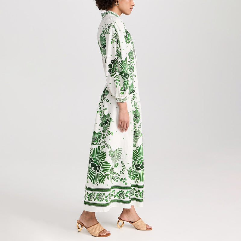 ELARA – Boho Maxi Dress with Floral Embroidery