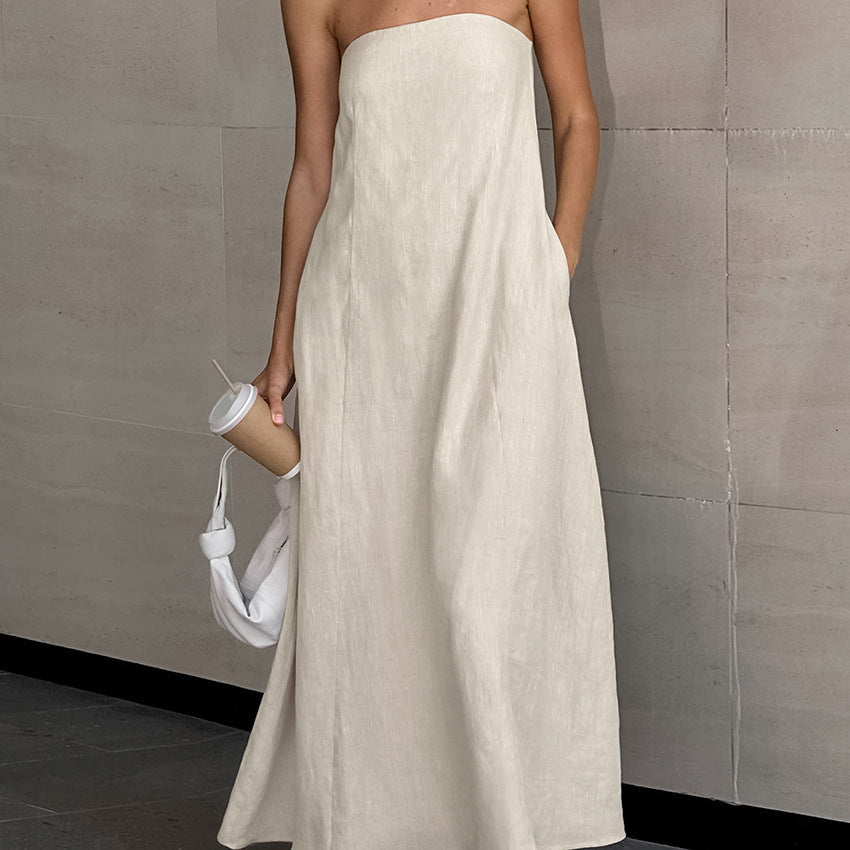 CHARLOT – Strapless Maxi Dress