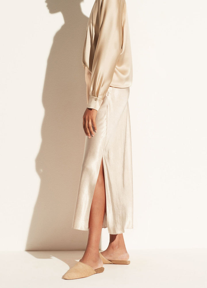 DEA - Women's Black Side-Slit Maxi Skirt