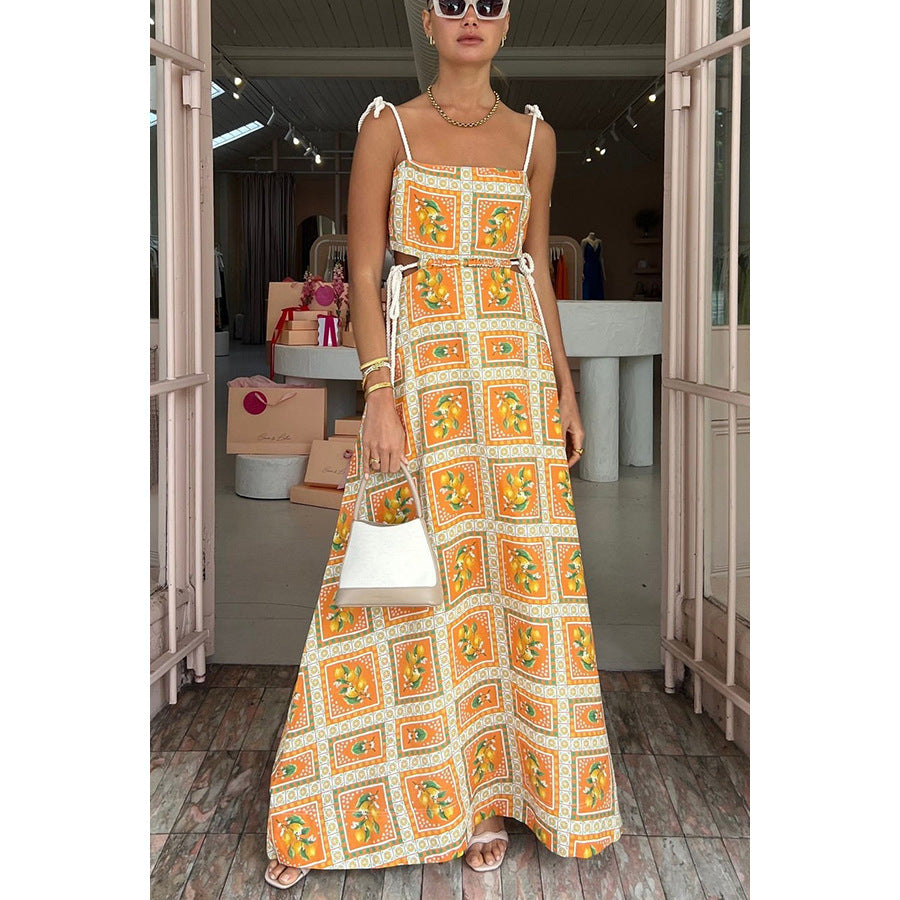 ZINNIA – Floral Print Maxi Dress