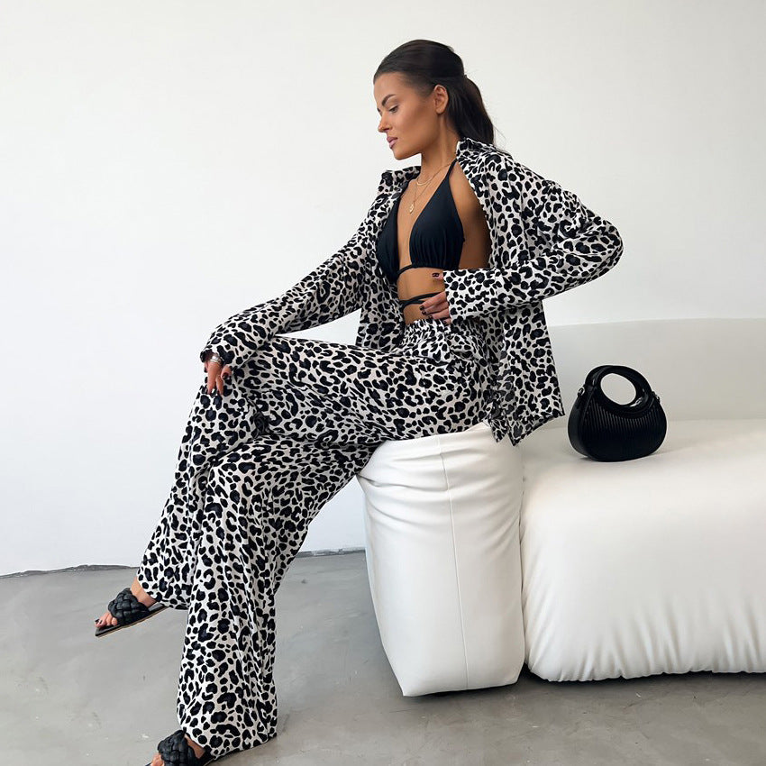 SHIBAZ – Leopard Print Lounge Set