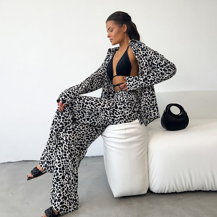 SHIBAZ – Leopard Print Lounge Set