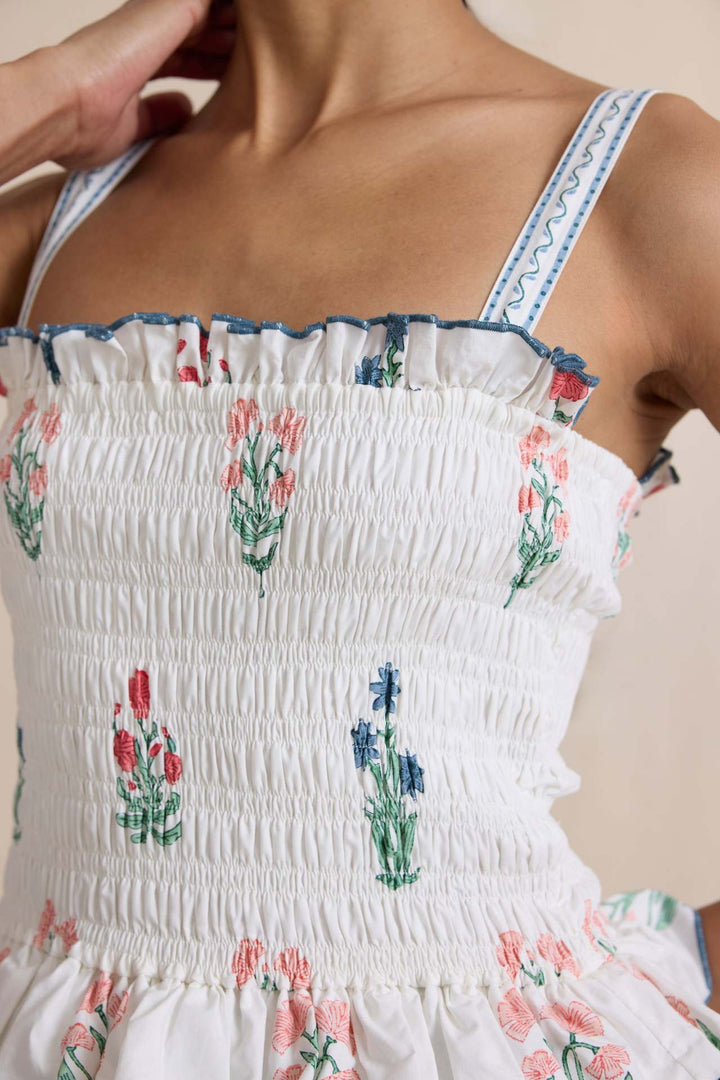 MAXIME – Floral Print Tiered Maxi Dress