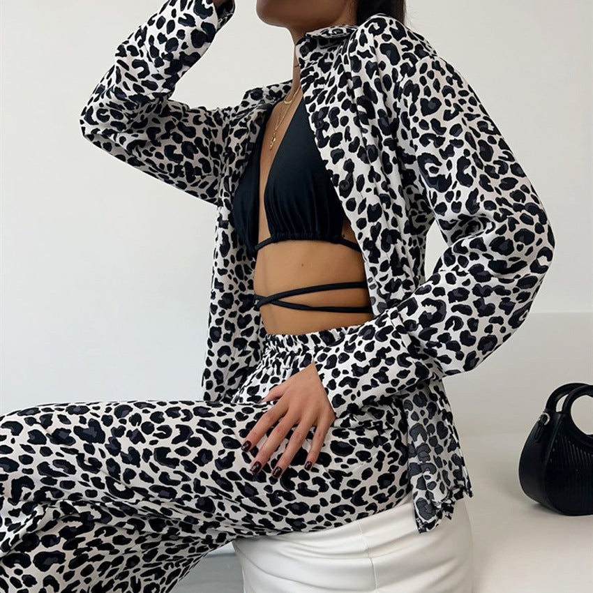 SHIBAZ – Leopard Print Lounge Set