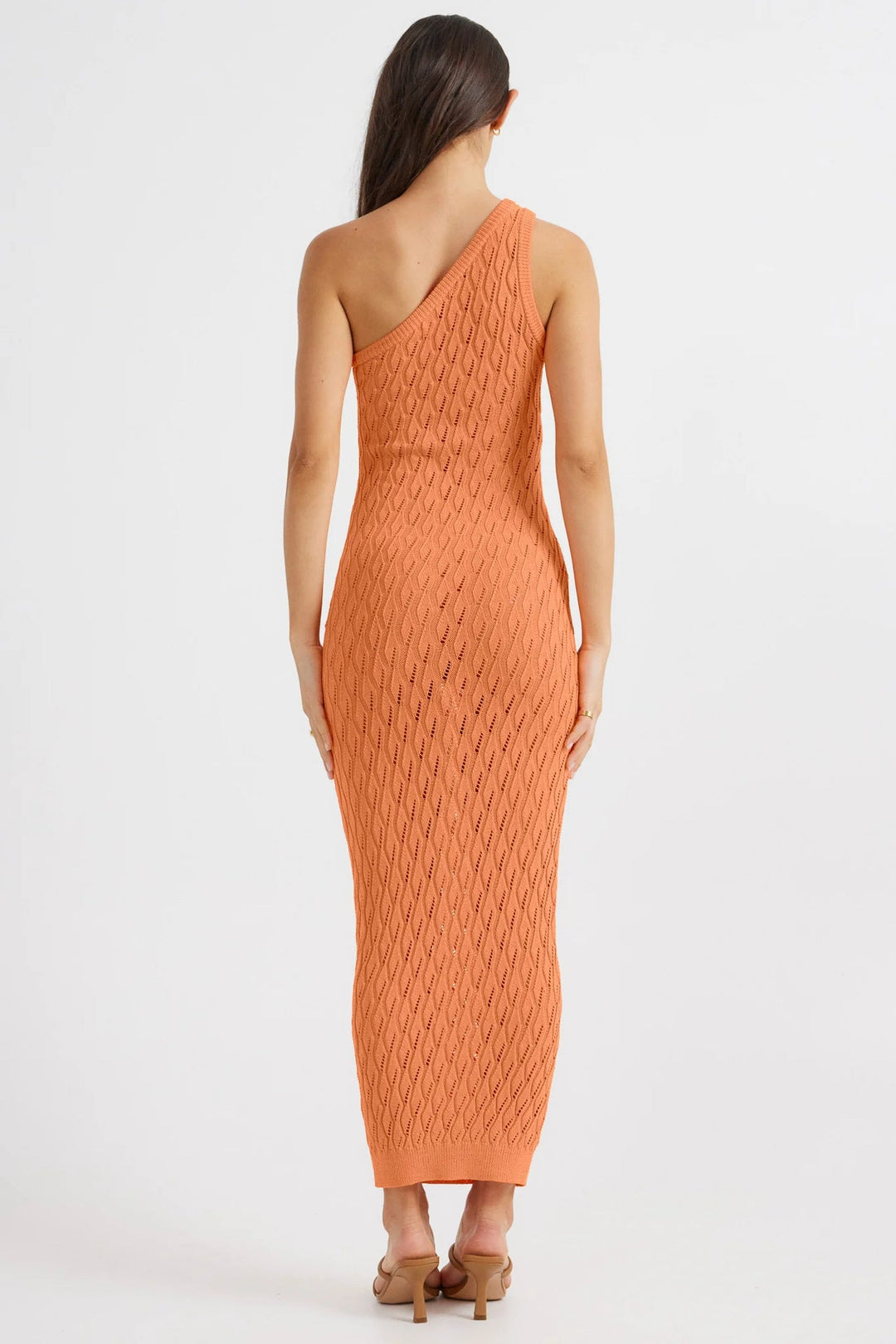 SIHAM – One-Shoulder Knit Midi Dress