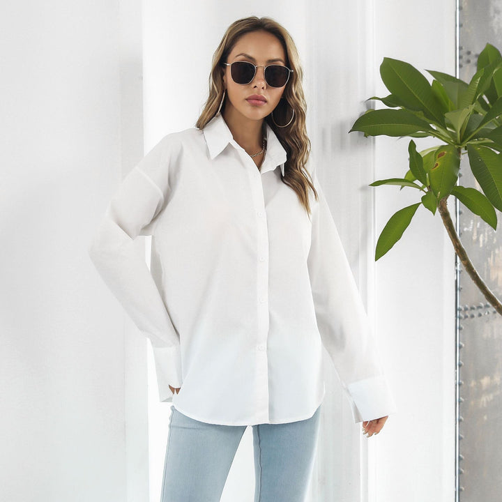 LYRAM – Classic White Button-Down Shirt