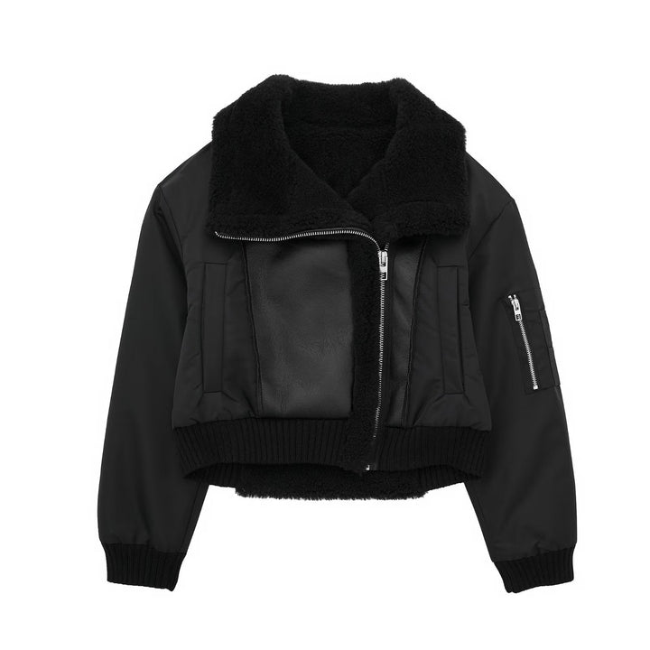 ROWYN – Shearling Vegan Bomber Jacket