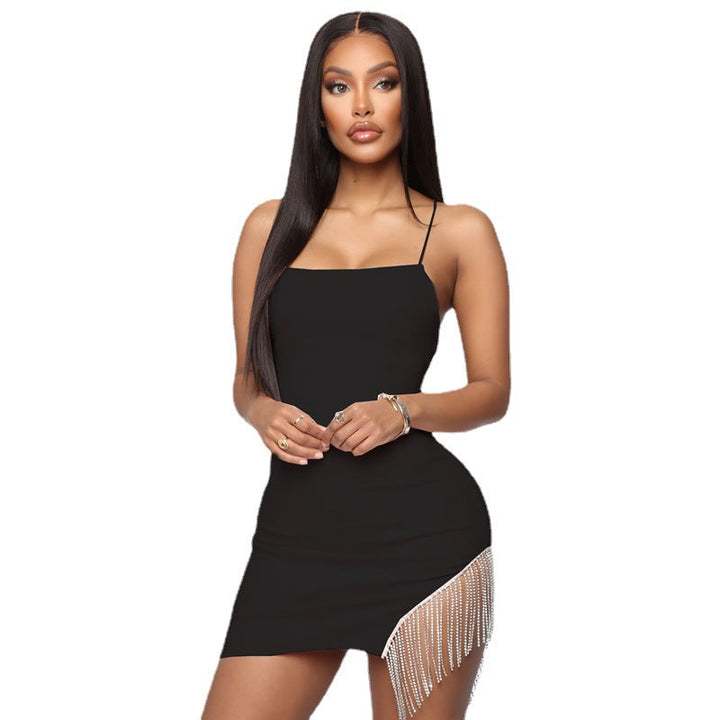 SOPHI – Elegant Fringe Bodycon Mini Dress
