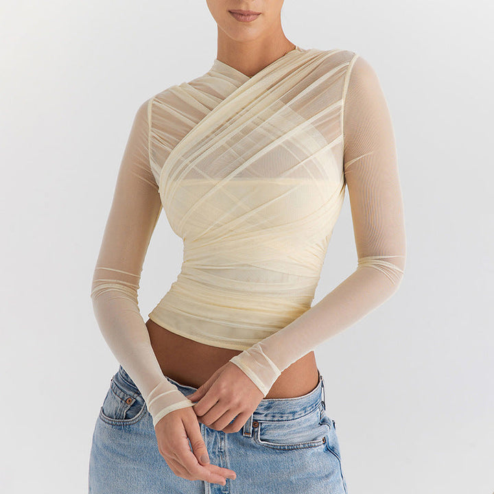 NERAL - Pollen Mesh Layered Top