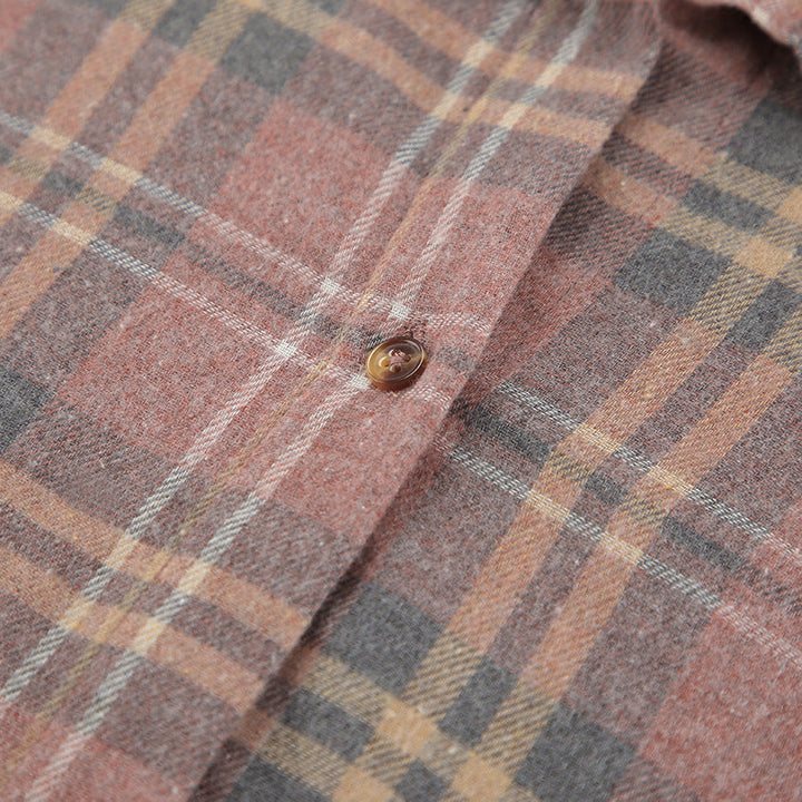 AMI - Women's Oversized Cotton Plaid Shirt