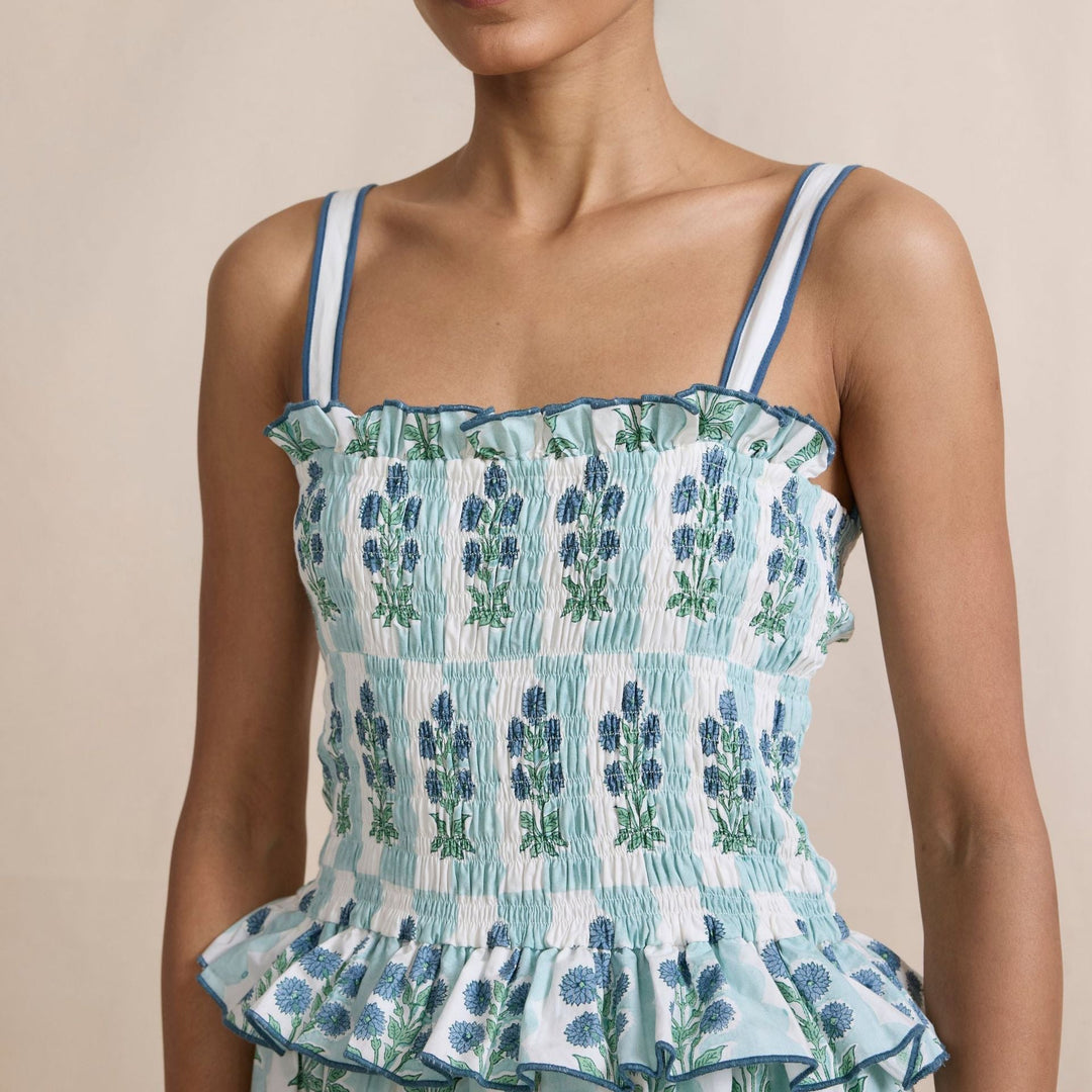 MAXIME – Floral Print Tiered Maxi Dress