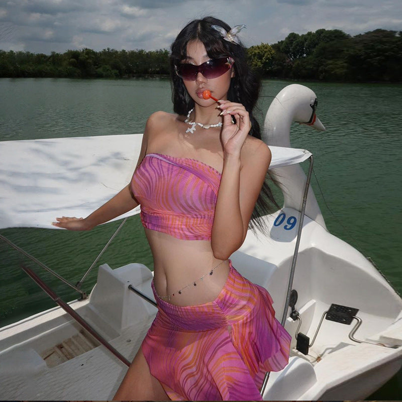 NARL - Women's Strapless Bandeau Skirt Set